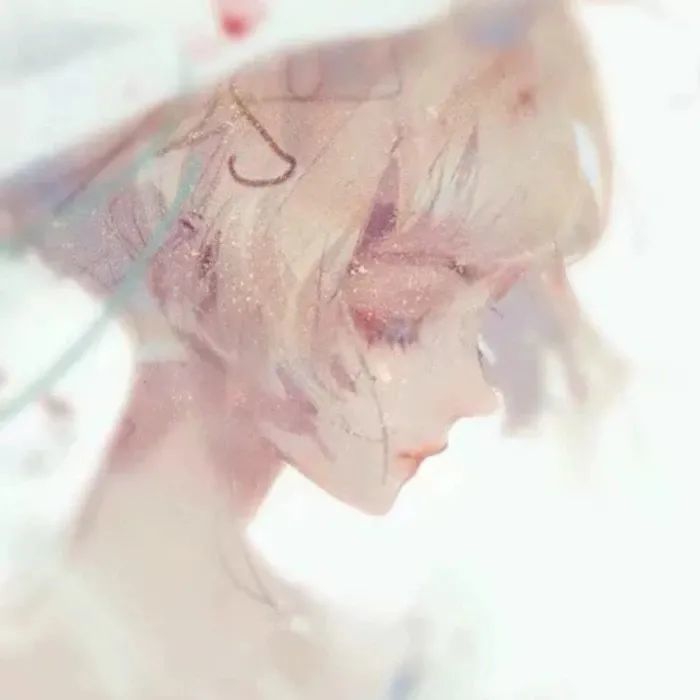 动漫女头|文艺唯美忧郁插画女生头像