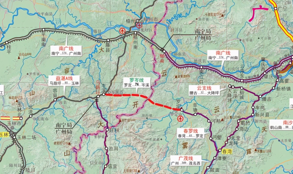 广西三大最坎坷的铁路:柳广,合湛,岑罗,有望年底都动工建设