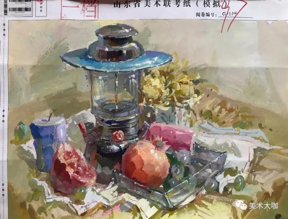 美术高分卷2021届山东省美术联考三模高分卷欣赏