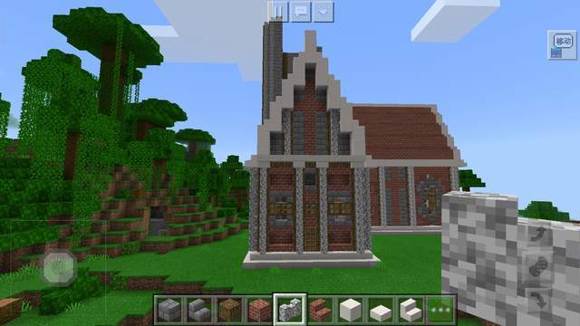 我的世界:欧洲中世纪小教堂建筑,高塔钟楼建造方法,太实用