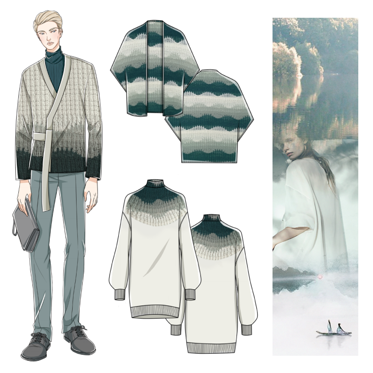 趋势丨2021/2022年秋冬羊绒针织服装流行趋势系列