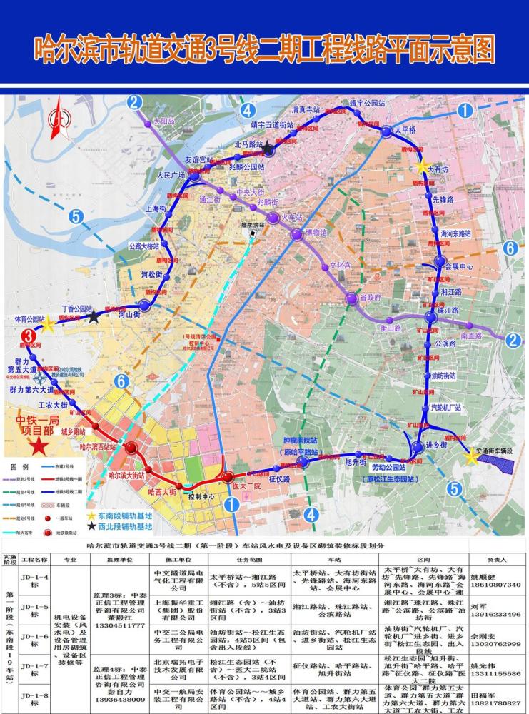 好消息!哈尔滨地铁3号线二期东南环提前10天实现全线"电通"