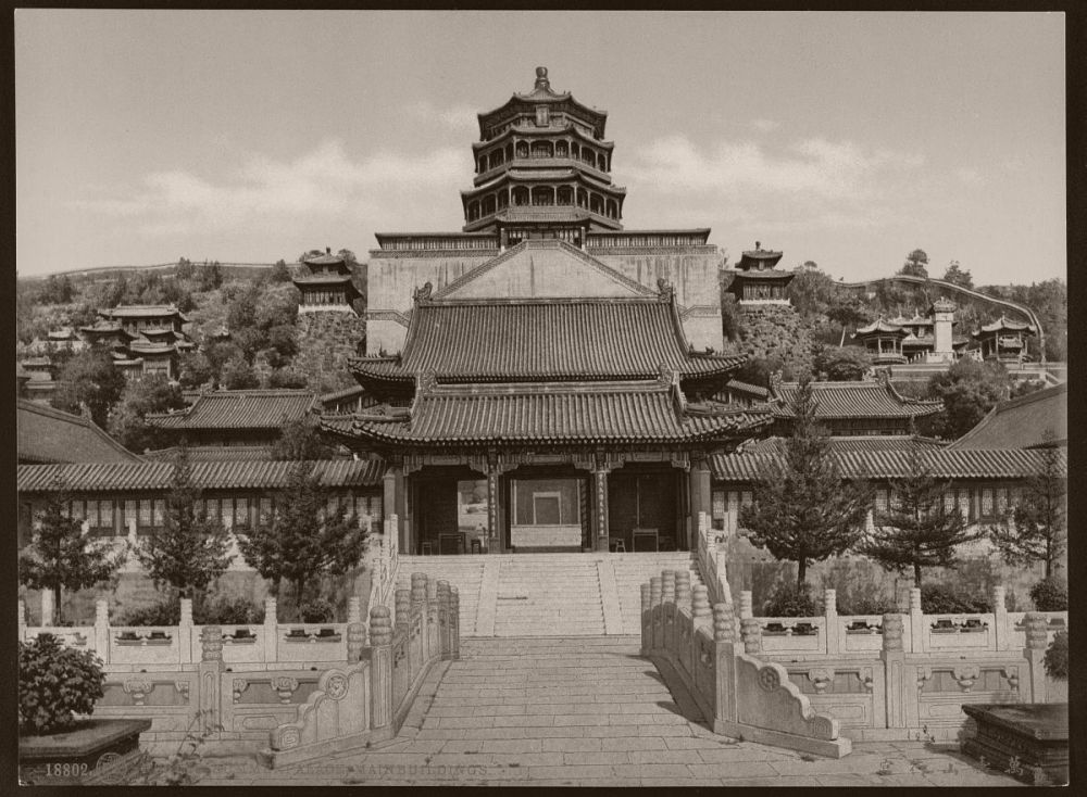 清朝老照片 十九世纪的北京颐和园