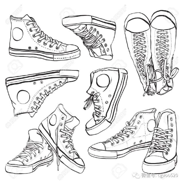 插画教程|你应该知道的18组鞋子的画法