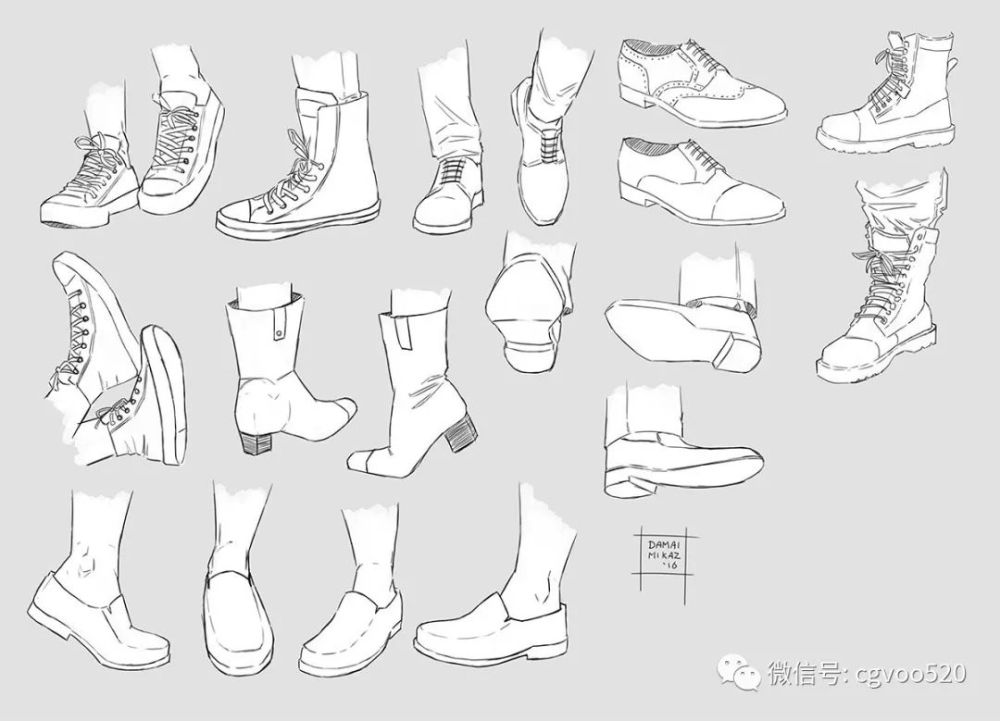 插画教程 | 你应该知道的 18组鞋子的画法