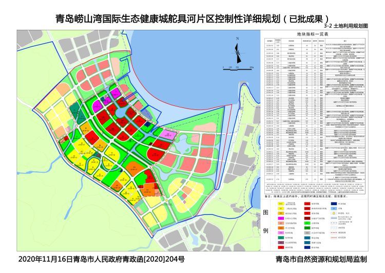 青岛崂山湾国际生态健康城舵具河片区控制性详细规划2