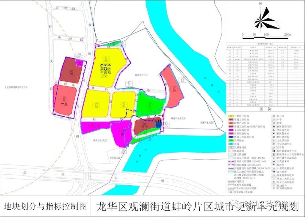 龙华区-观澜街道蚌岭片区旧改城市更新