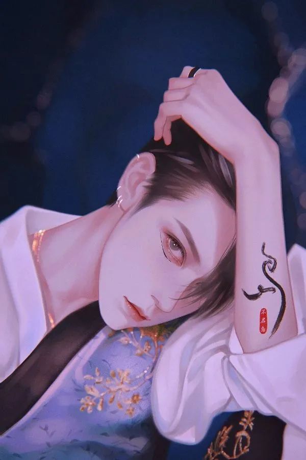 头像|高清原创手绘头像 画师:不名岛 画师:dq花青