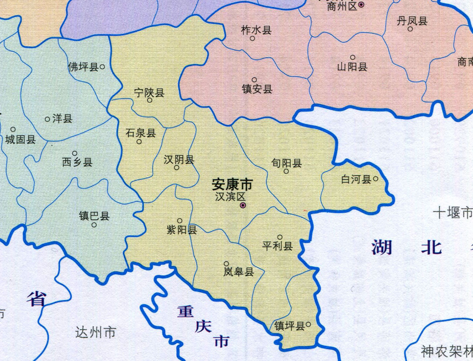 安康10区县人口一览:汉滨区101万,宁陕县7万