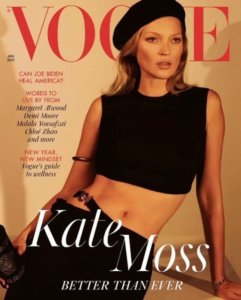 kate moss登上英国版vogue封面