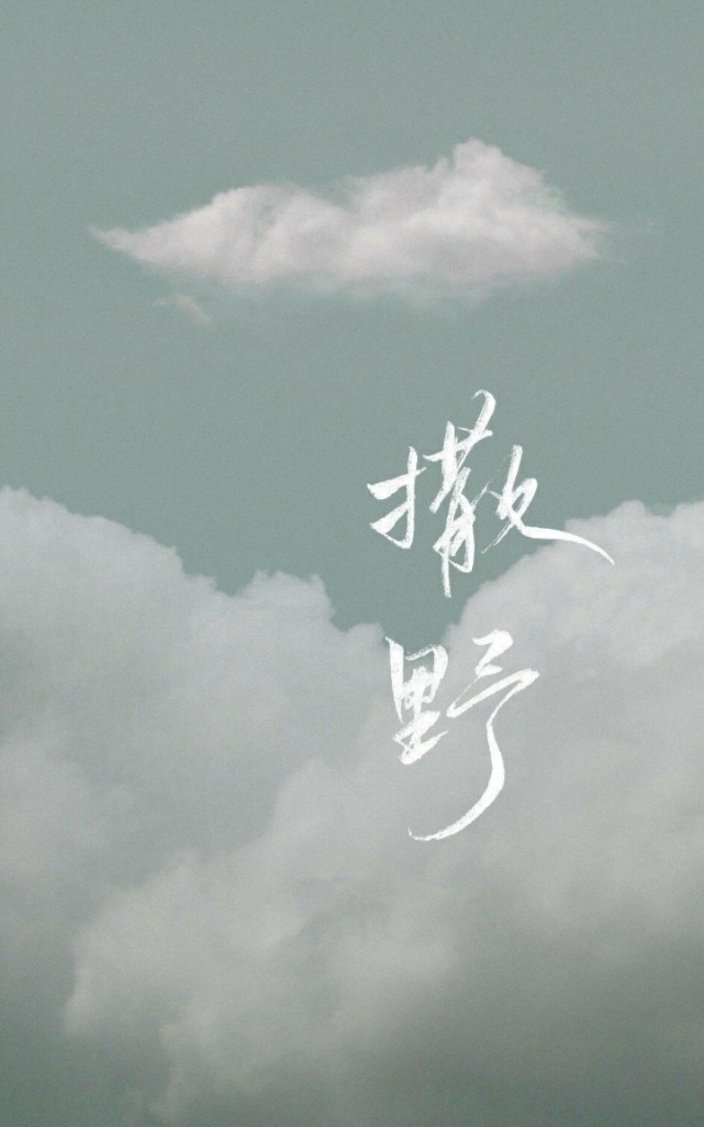 背景图:巫哲《撒野》系手机壁纸