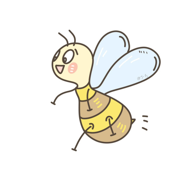 小蜜蜂简笔画头像合集,太可爱了吧