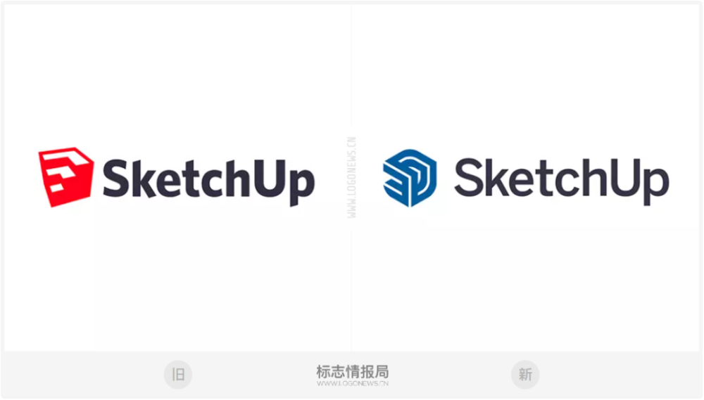 草图大师 sketchup 八年后启用蓝色新logo