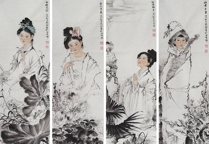 国画四大美女