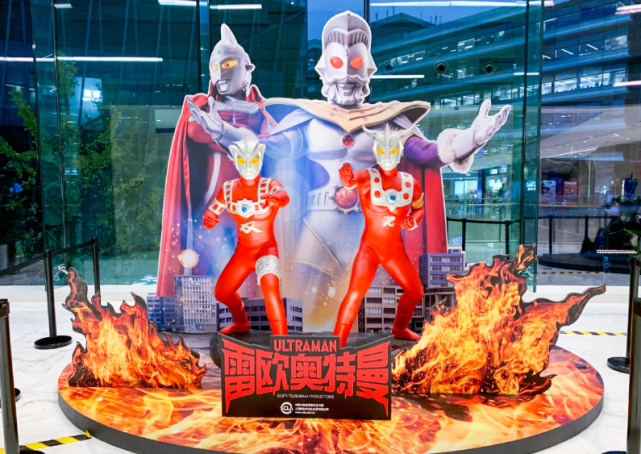 奥特曼:上海英雄魂展来袭,托雷基亚和泰迦等身雕塑国内首秀,泽塔cv