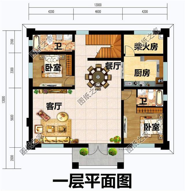 新款二层小别墅设计图,简单实用的户型,要建房的朋友们看看吧