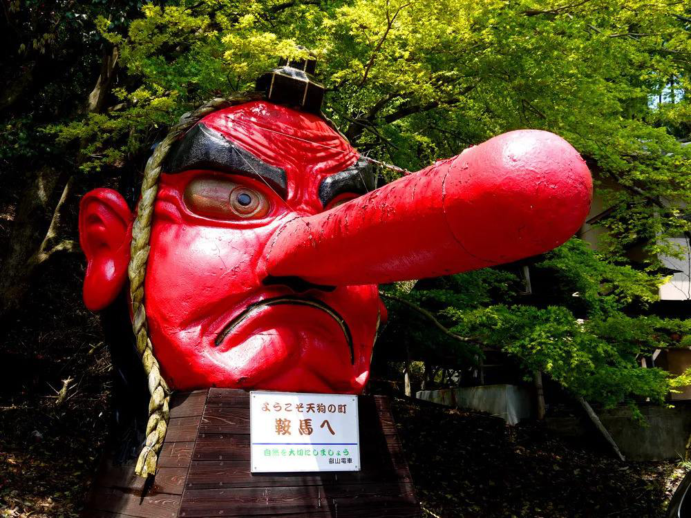 坐落于京都鞍马寺的天狗雕塑,才是日本大天狗的"真实面目.