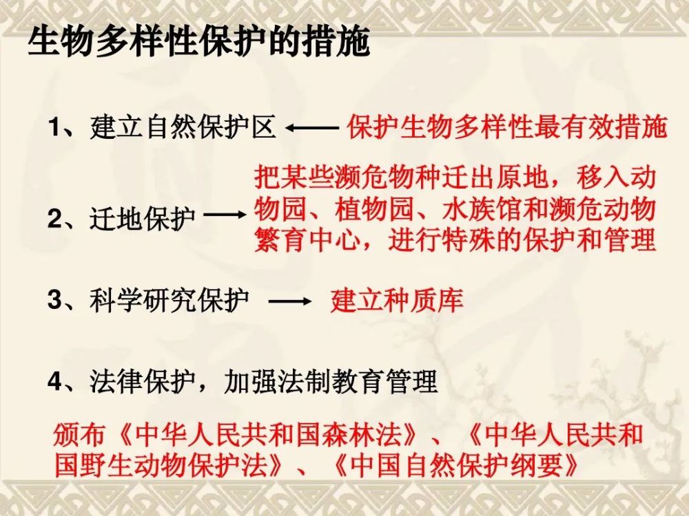 保护生态系统的多样性,是保护生物多样性的根本措施