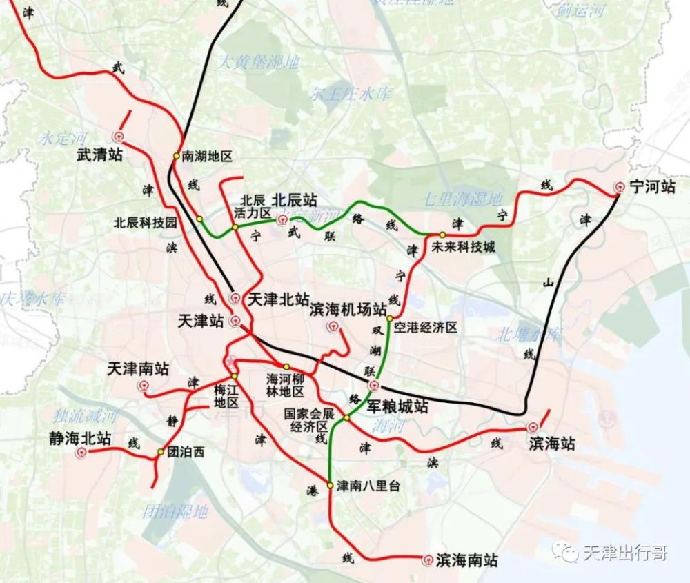 能力和运营能力,近期拟启动 4 条走廊线局部段落建设,即津静线,津武线