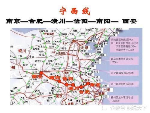 宁西铁路连接了南京和西安两座重要城市,沿线经过陕西