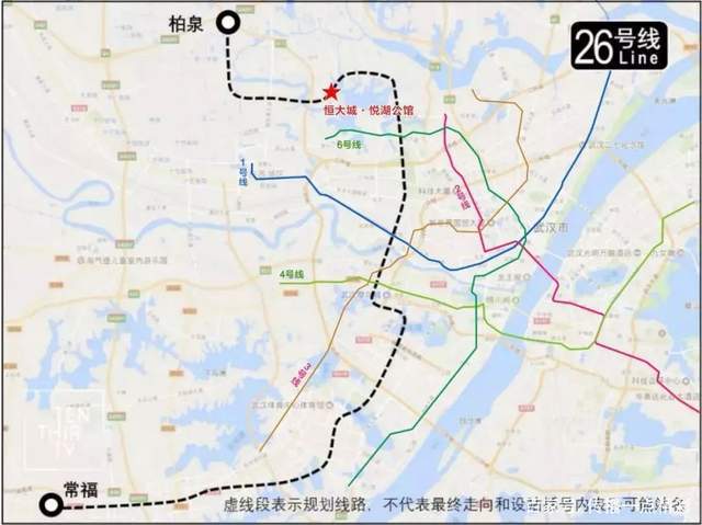 蔡甸奓山地铁规划将规划地铁10号线及26号线