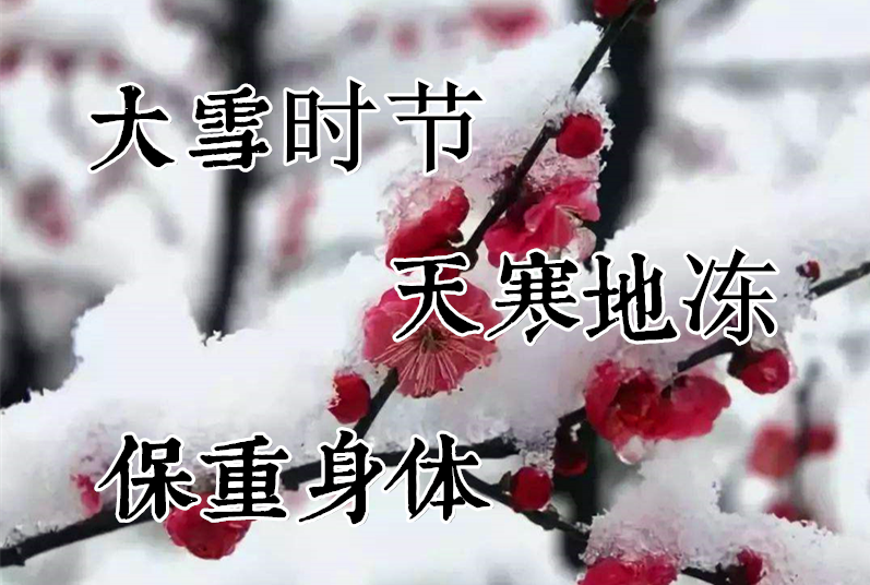 2021大雪祝福问候语动态表情图片,2021大雪节气祝福寄语