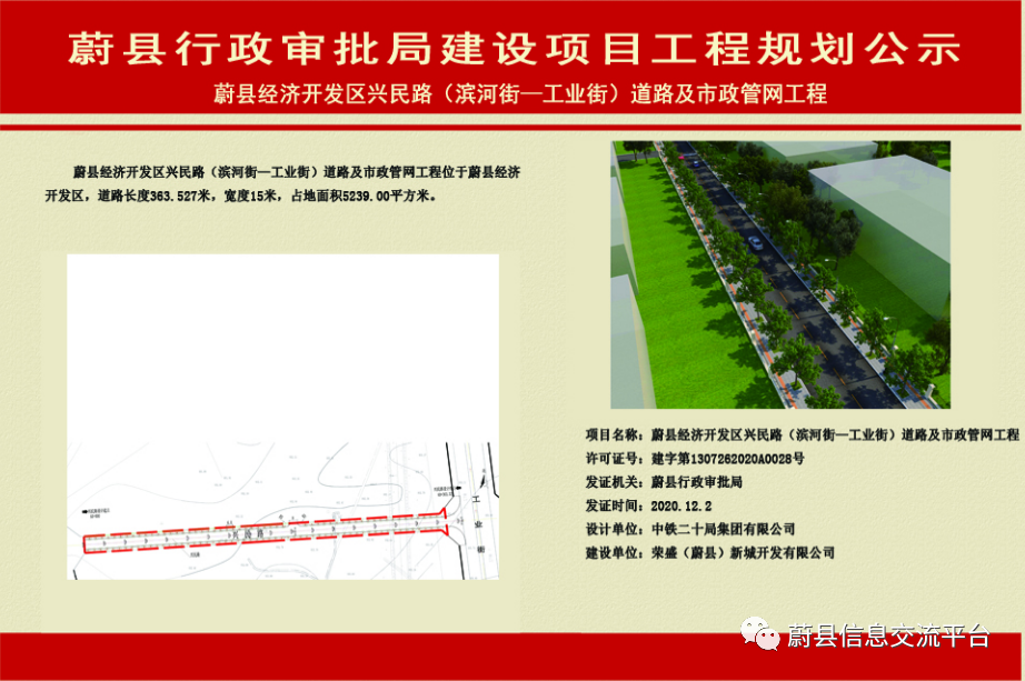 蔚县经济开发区(滨河街—工业街)规划公示