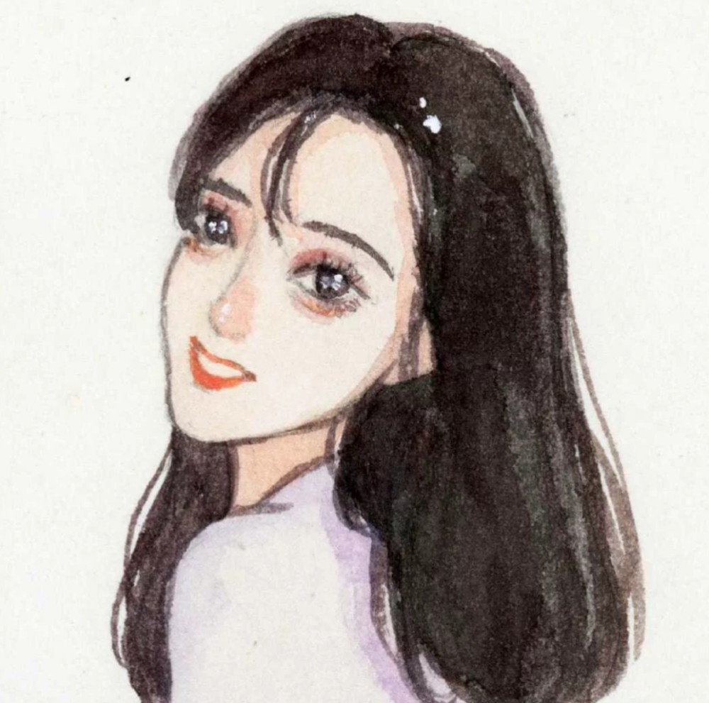 彩绘风格的女生头像
