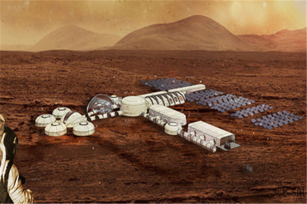 科学家公布火星城市设计方案,建造在悬崖边上,可容纳100万人!