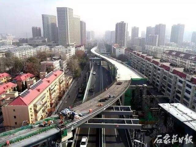 今天起石家庄新增一地限行/石家庄槐安路与西二环互通立交桥一期工程