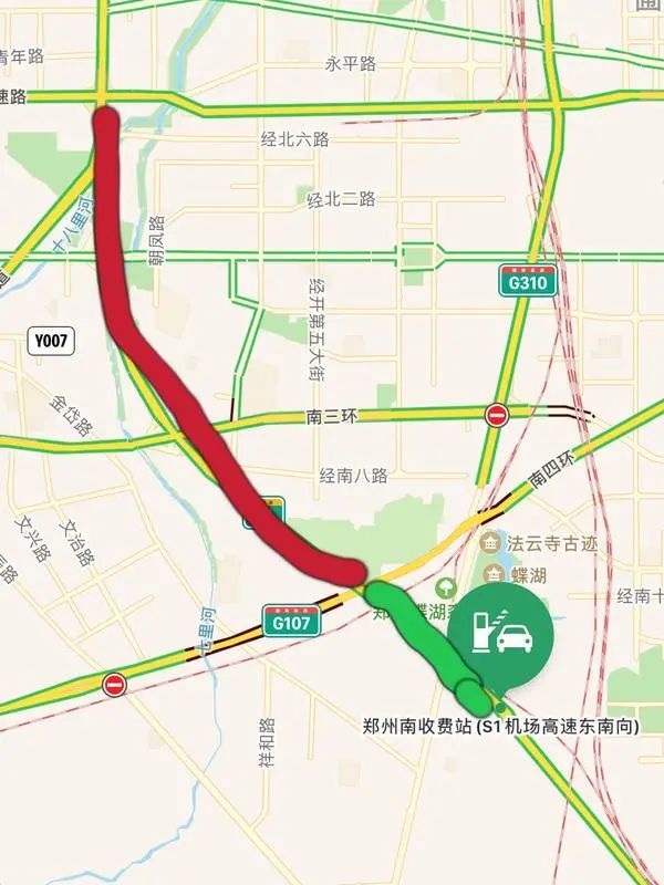机场高速红色部分在限行区域内在限行政策发布时,郑州市公安局交警