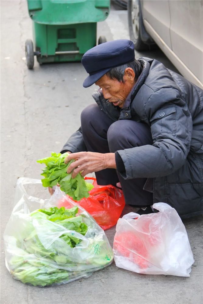 永城街头卖菜的老人不愿用手机收钱,背后原因让人心酸