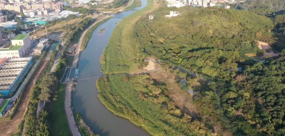 龙岗河湿地公园段湿地公园位于丁山河口上游,龙岗河左岸,这里也是龙岗