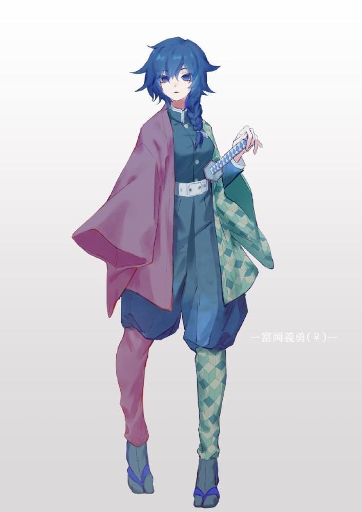 《鬼灭之刃》九柱性转,富冈义勇变身小萝莉,你最喜欢哪个角色?