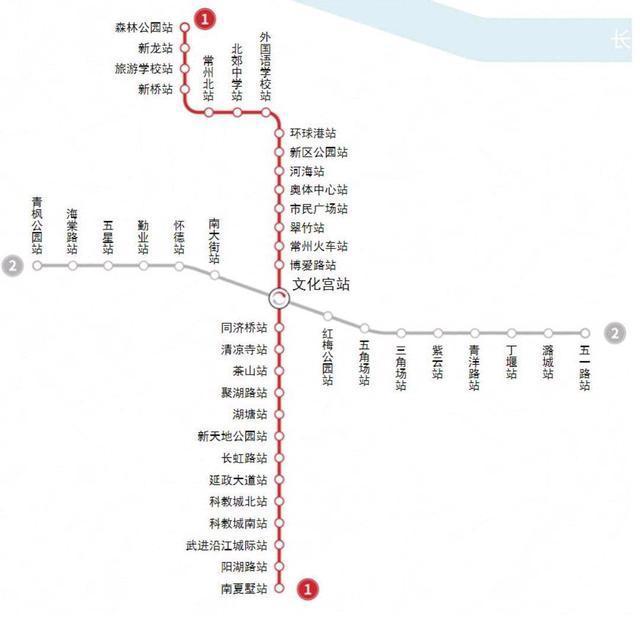 常州地铁2号线正在建设中,通车时间是?