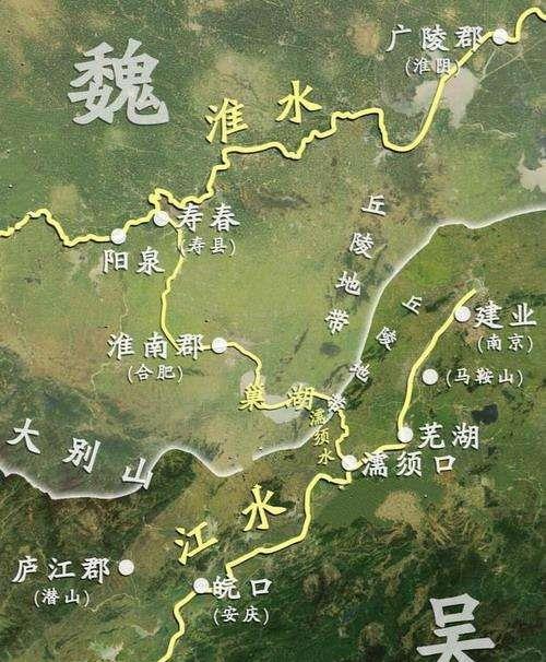 东吴渴望向北进发,于是在江北濡须口修建要塞;曹魏同样想要征吴,于是