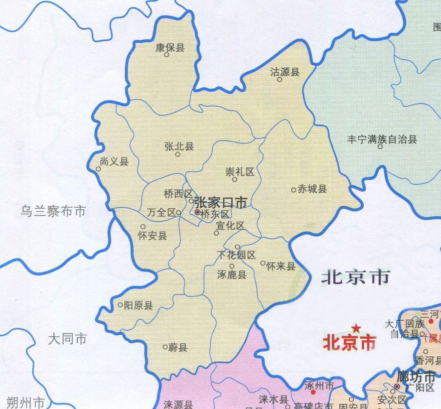 张家口区县人口_张家口13个县地图