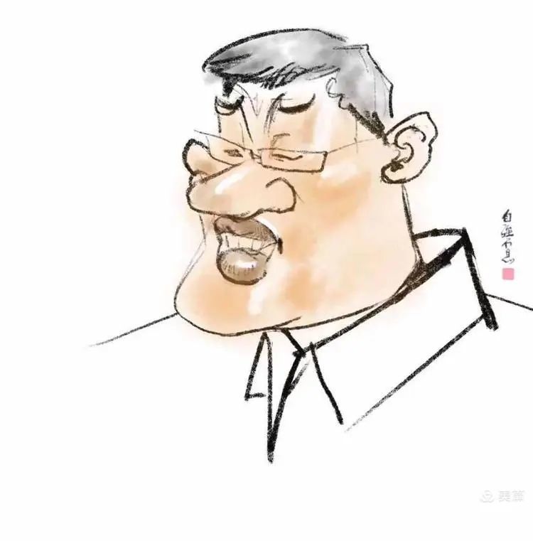 俞柏鸿肖像漫画