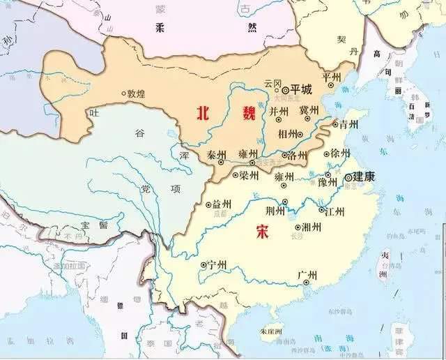 理不清楚南北朝这有个规律北魏与刘宋帝王更迭几乎神同步