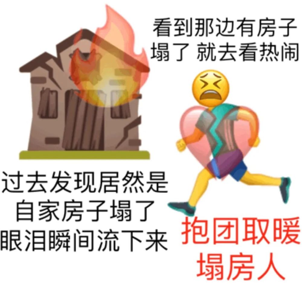 房子塌了系列表情包