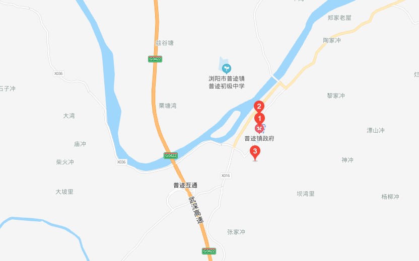 湖南浏阳河学院项目 位于浏阳市普迹镇新街村,新府村境内,规划南横线