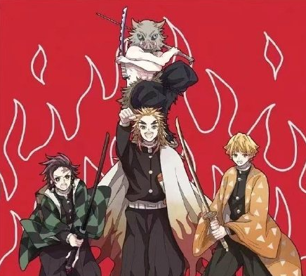 《鬼灭》同人,善逸帮炭治郎画女妆,九柱与主角团的日常太欢乐