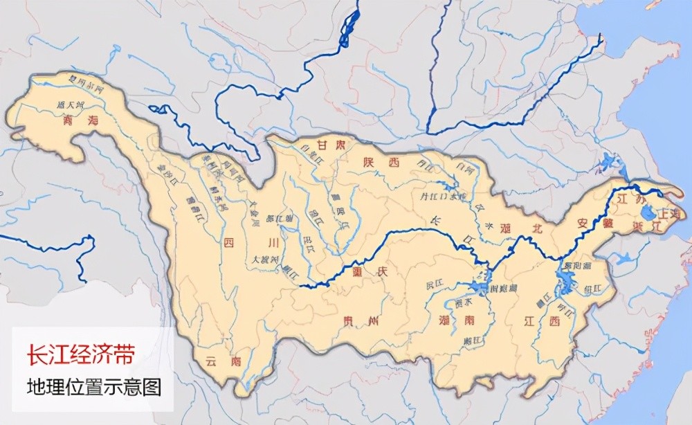 亚洲第一长河,全长6387公里,覆盖我国中西部多个省份,当然长江流域