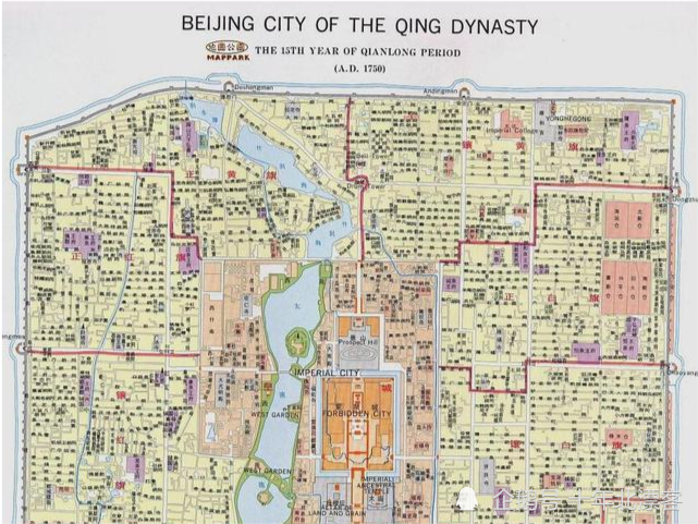 清代以后 到了清朝以后,北京的胡同又有了新发展.