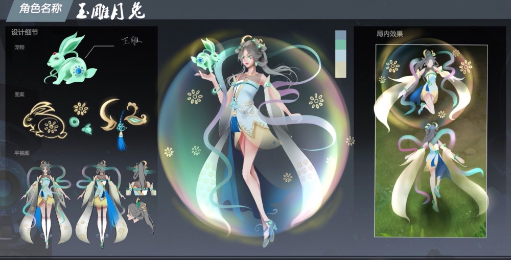 王者荣耀嫦娥源梦皮肤,下面的皮肤设计有你心目中的嫦娥仙子吗