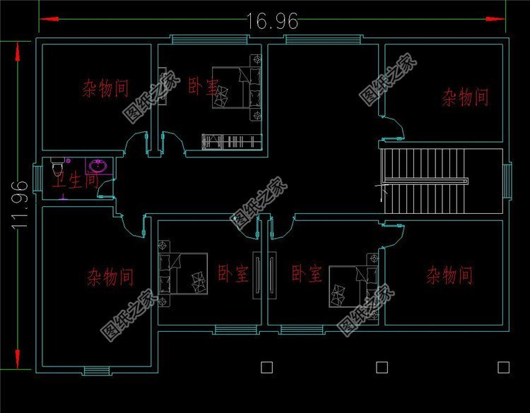 16米x12的一层房屋设计图,款款精品,有详细介绍哦