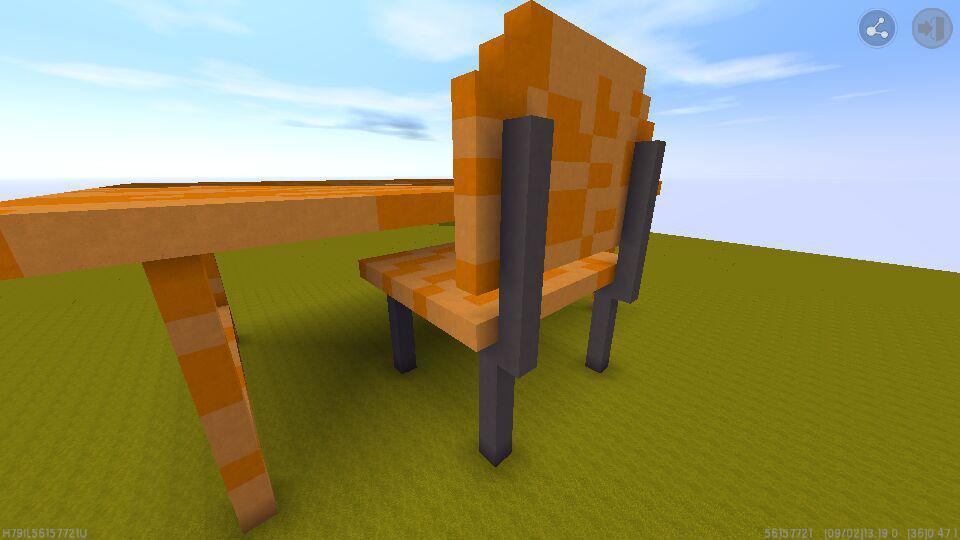 迷你世界:制作一套桌椅点缀你的家吧!