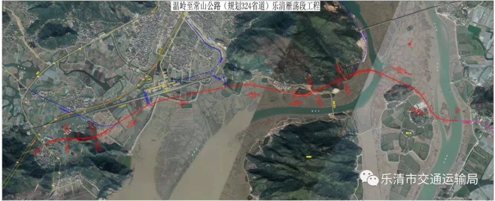 该项目是规划324省道的一部分,工程的建设有利于加快乐清市与台州市