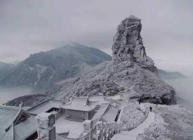 贵州旅游|冬天的梵净山,雪景美炸了!