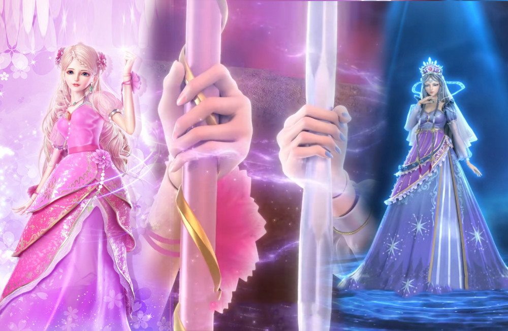 叶罗丽:灵公主的战斗魔法宝杖曝光,玫瑰装饰,镶嵌美丽